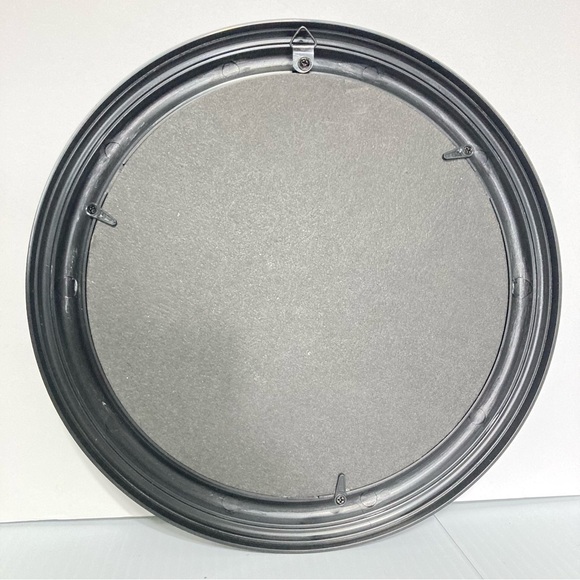 Inspirational LOVE YOURSELF Black Round Mirror Pink with Small HEARTS 9.5 inch - Picture 6 of 8